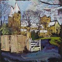 Susan Isaac - Southwell Minster from Bishop's Drive