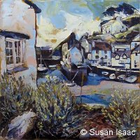 Susan Isaac - The Old Pier from The Warren, Polperro