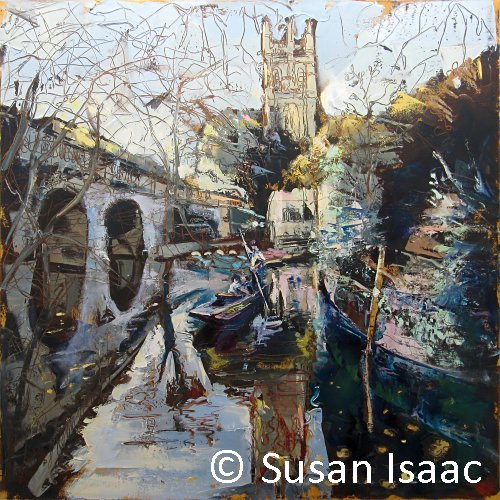Susan Isaac - Magdalen Tower & Bridge, Oxford