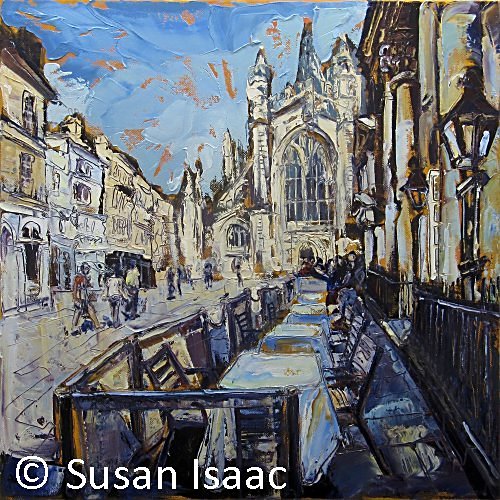 Susan Isaac - Outside the Pump Room, Bath