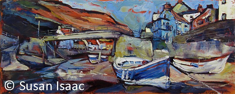Susan Isaac - Staithes Beck and Footbridge