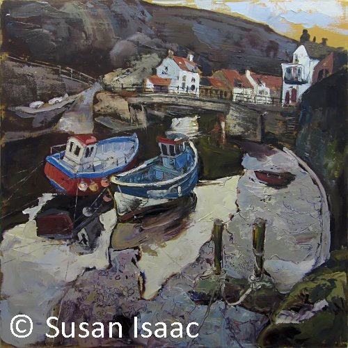 Susan Isaac - The Footbridge over Staithes Beck