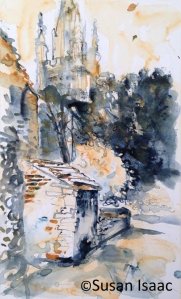 Susan Isaac - Norwich Cathedral from The Close