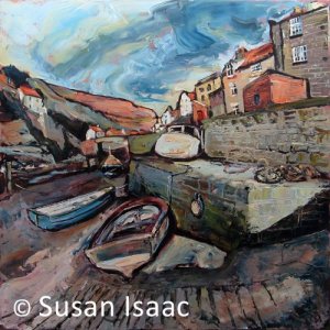 Susan Isaac - The Slipway at Beckside, Staithes