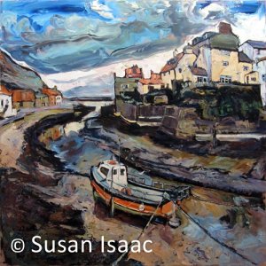 Susan Isaac - Staithes from the Beck