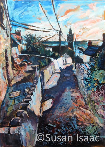 Susan Isaac - Porthleven from Institute Hill