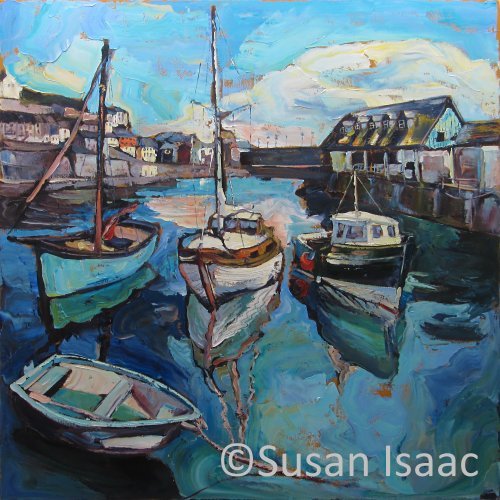 Susan Isaac - The West Quay at Mevagissey