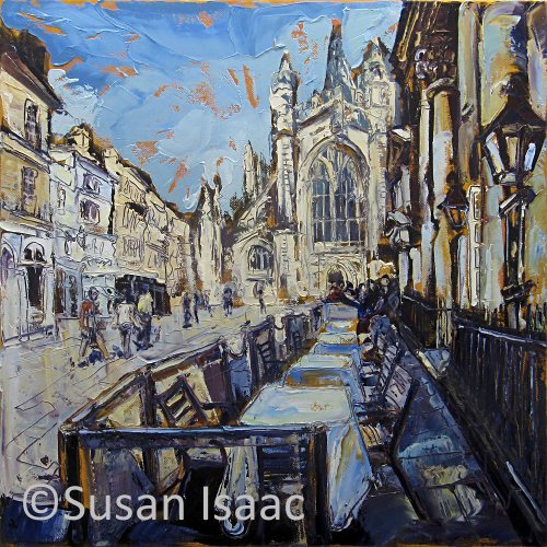 Susan Isaac - Outside the Pump Room, Bath
