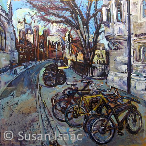 Susan Isaac - St Johns College from Trinity Street Cambridge