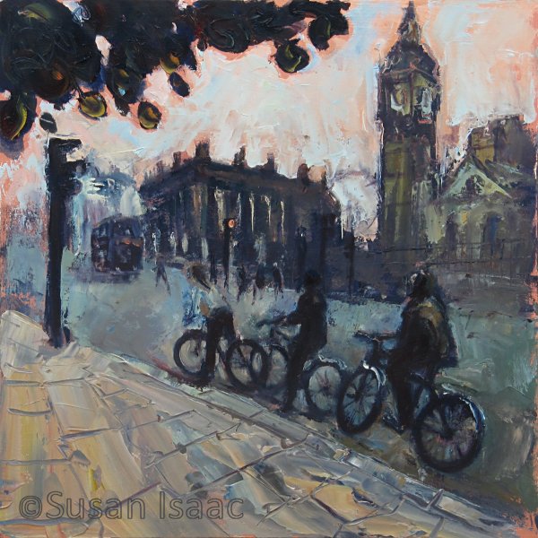 Susan Isaac - Looking Across Parliament Square London