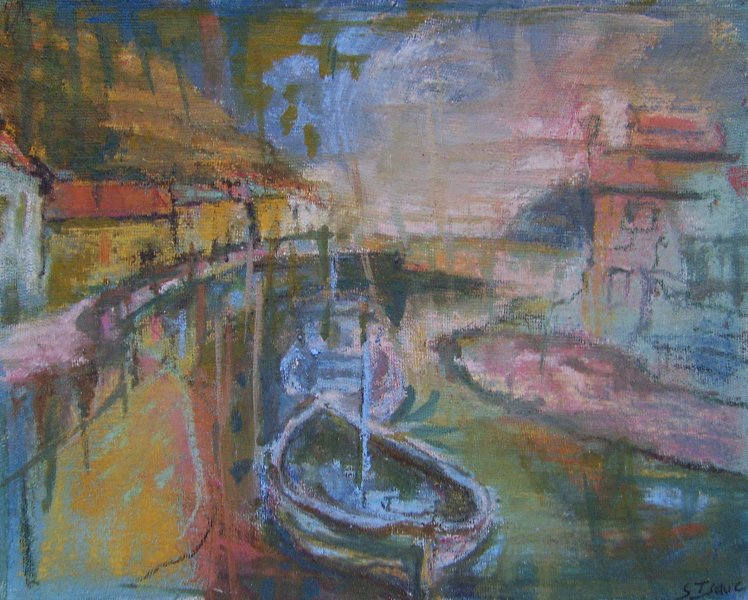 Susan Isaac - Boats on Staithes Beck (2006)