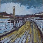Susan Isaac - Whitby from West Pier (2008)