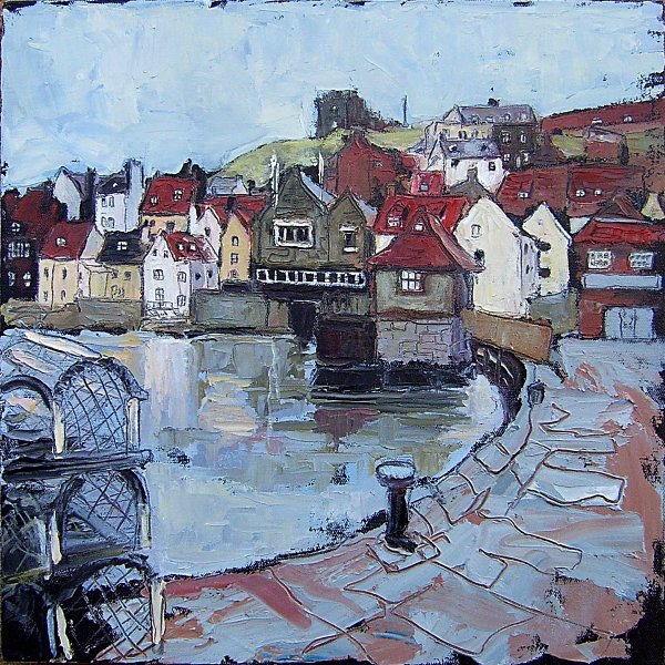 Susan Isaac - Old Town Whitby from Fish Pier (2009)