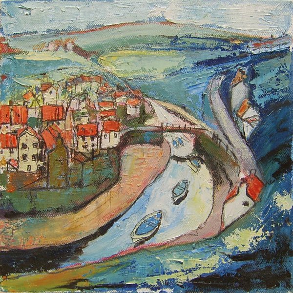 Susan Isaac - Staithes Beck from Cowbar Nab