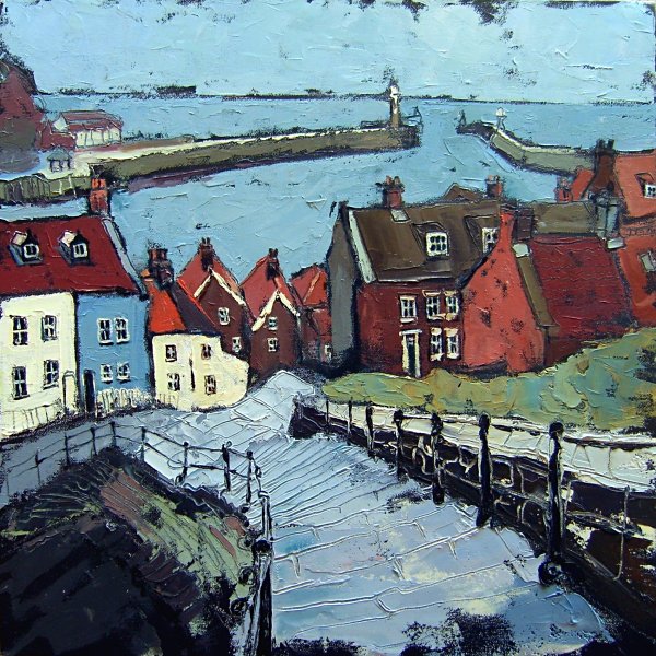 Susan Isaac - Whitby Steps and Harbour (2010)