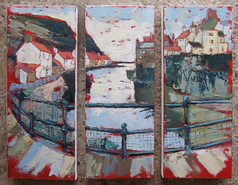 Susan Isaac - Staithes Beck from the Footbridge (2010)
