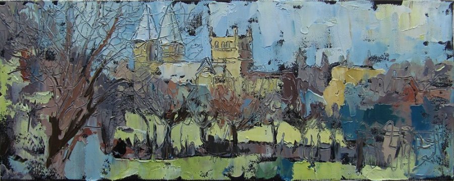 Susan Isaac - Southwell Minster from Potwell Dyke in Spring