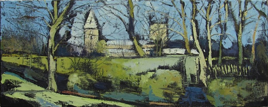 Susan Isaac - Southwell Minster from the Recreation Ground