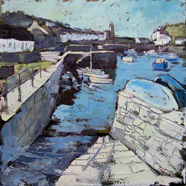 Susan Isaac - The Slipway at Porthleven Harbour