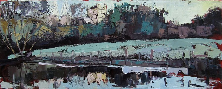 Susan Isaac - Southwell Minster from Squires Pond