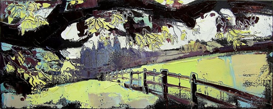 Susan Isaac - Southwell Minster (from Hill House Field) in Spring