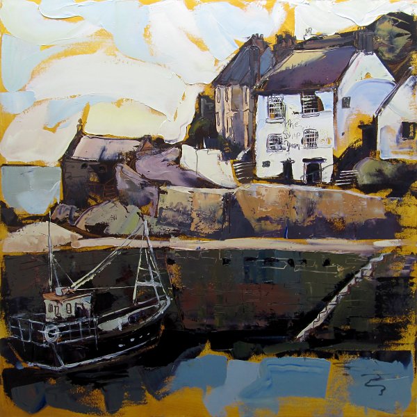 Susan Isaac - The Ship Inn at Porthleven Harbour