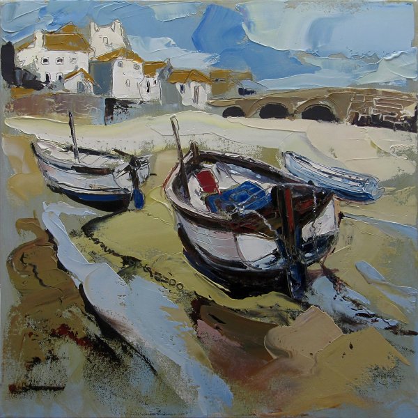 Susan Isaac - The Harbour Beach at St Ives