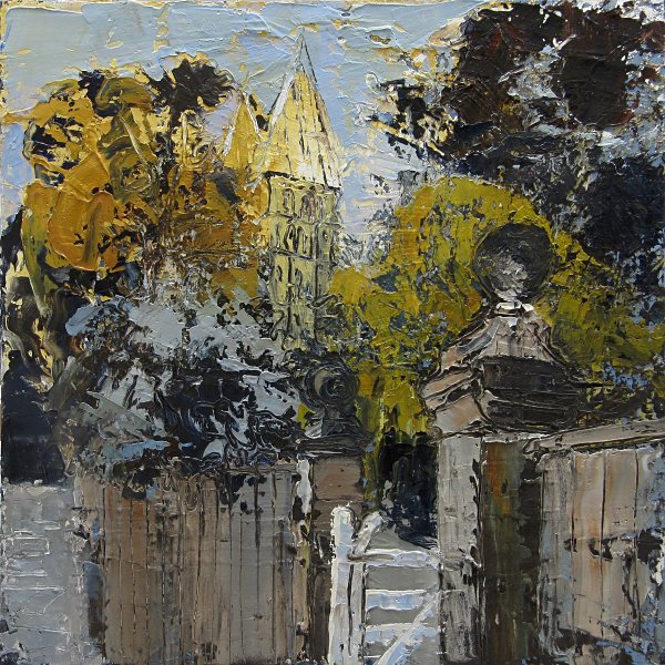 Susan Isaac - Southwell Minster from Bishops Drive (2012)