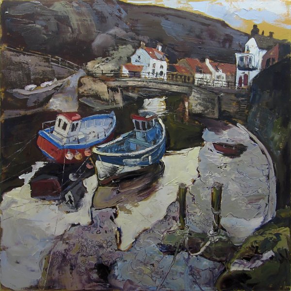 Susan Isaac - The Footbridge over Staithes Beck (2013)
