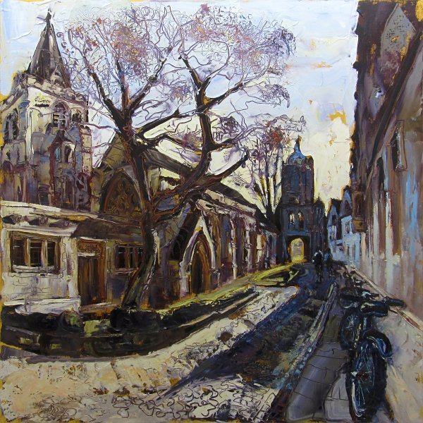 Susan Isaac - St Aldates & Tom Tower from Pembroke College Oxford (2013)