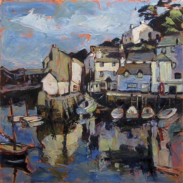 Susan Isaac - The Old Harbour & Chapel Hill Polperro