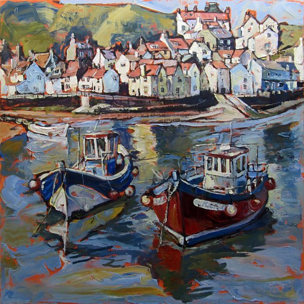 Susan Isaac - Staithes from the Harbour (2013)