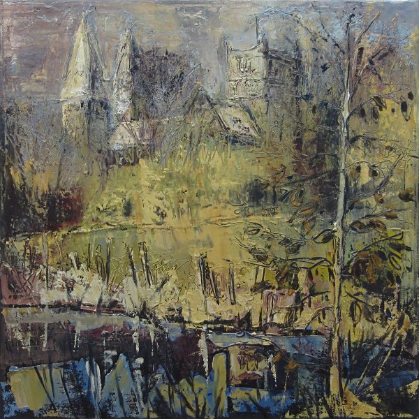 Susan Isaac - Southwell Minster from Squires Pond