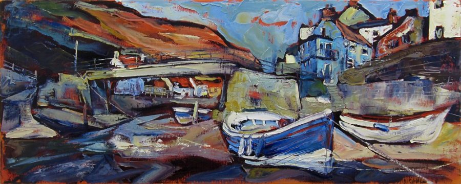 Susan Isaac - Staithes Beck and Footbridge (2014)