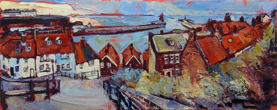 Susan Isaac - Whitby from the Steps (2014)