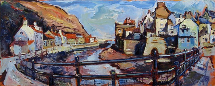 Susan Isaac - Staithes Beck from the Footbridge (2014)