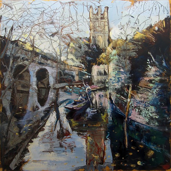 Susan Isaac - Punting below Magdalen Bridge Oxford (2012-14)