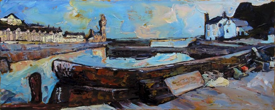 Susan Isaac - Porthleven Harbour and The Ship Inn