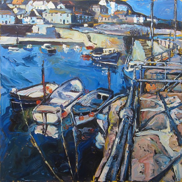 Susan Isaac - Mousehole Harbour Wall
