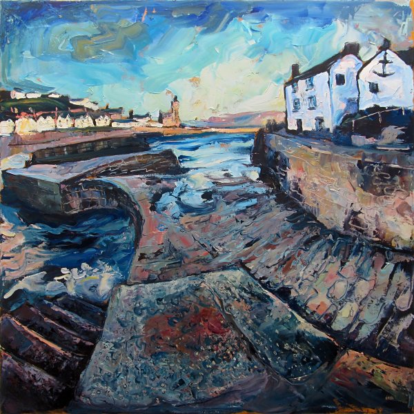 Susan Isaac - Porthleven Harbour and The Ship Inn