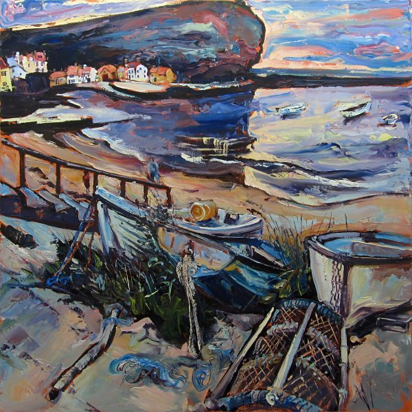 Susan Isaac - Staithes and Cow Bar Nab (2016)