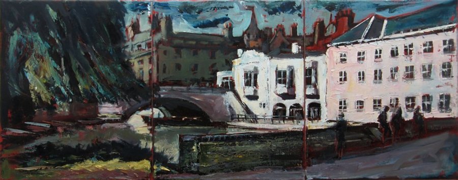 Susan Isaac - Lutyens Bridge from Laundress Green, Cambridge (2019)