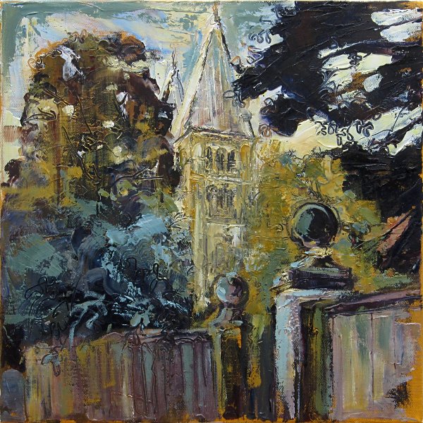 Susan Isaac - Southwell Minster from the Bishop's Palace Gates