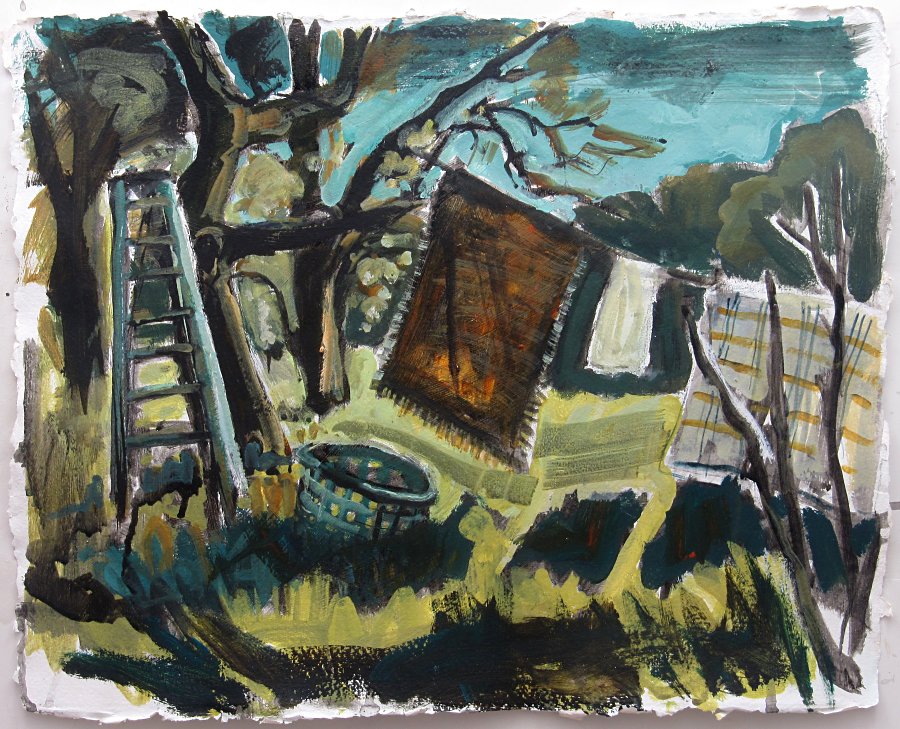 Susan Isaac - Washing in the Orchard