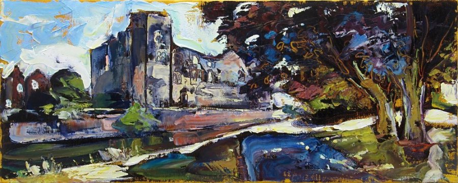 Susan Isaac - Newark Castle from the Towpath (2014)