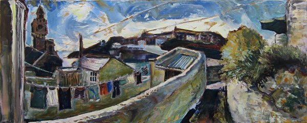 Susan Isaac - Lines (Porthleven from above the Institute)