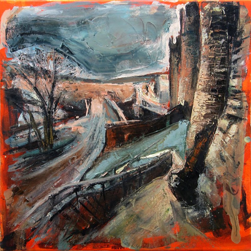 Susan Isaac - Kitchen Tower and Bridges, Conwy