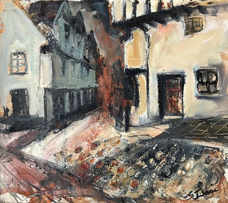 Susan Isaac - Cobblestones and Jetties (Elm Hill, Norwich)