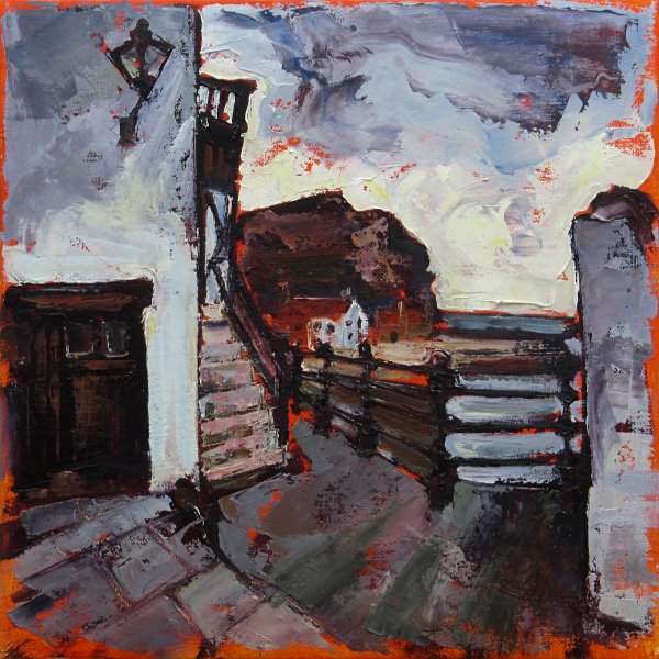 Susan Isaac - Staithes Harbour & Cowbar Nab, from Garth Ends