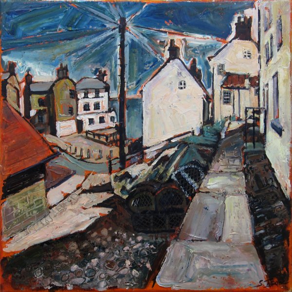 Susan Isaac - The Dock from Coble Heads, Robin Hood's Bay